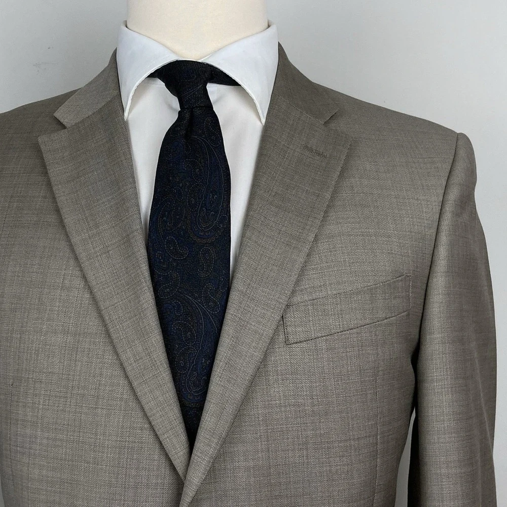 Tommy Hilfiger Men's Sport Coat Blazer Two Button Shark Skin Wool 40R E07979